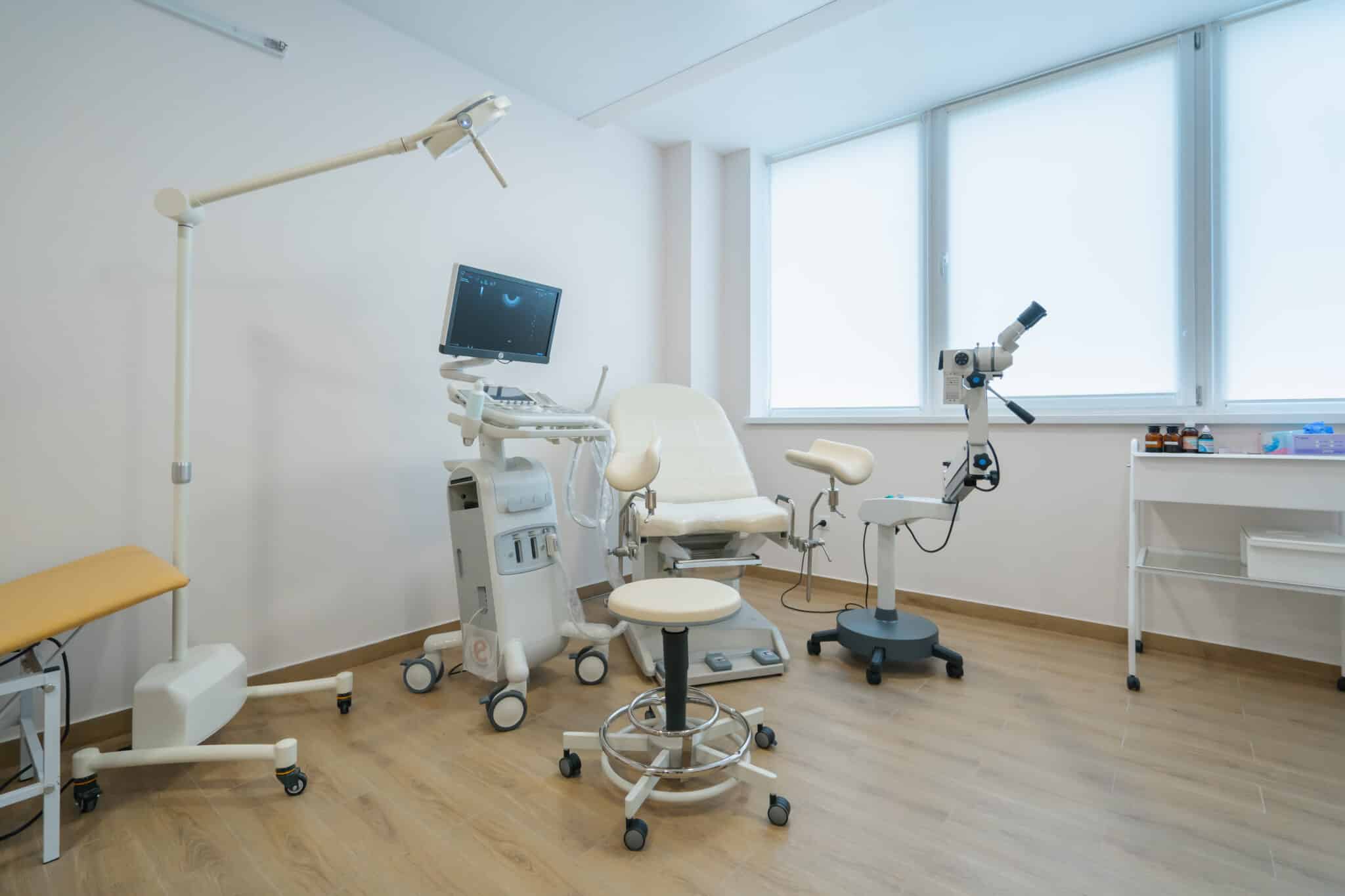 gynecological office in clinic gynecological chair equipment medicine hospital gynecology women's consultation